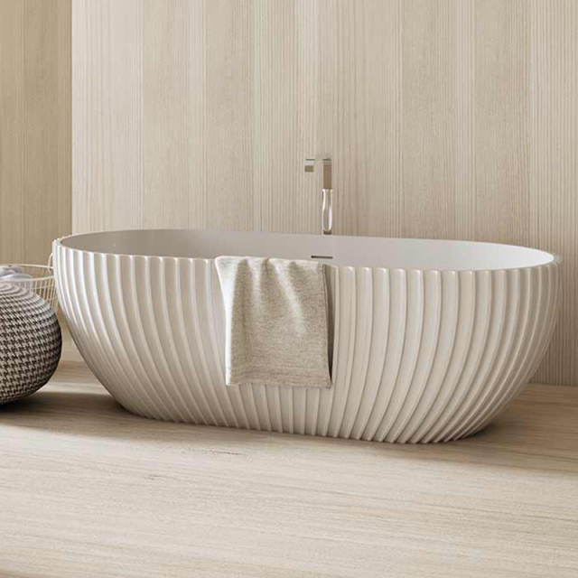 Wholesale Price Oval Freestanding Fluted Bathtub MR-88871