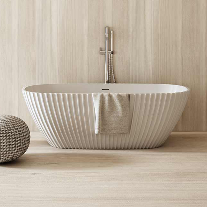 Factory Wholesale Freestanding Fluted Bathtub MR-88872