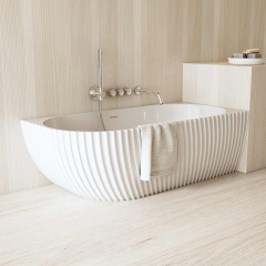 Factory Supply Quality Assurance Freestanding Fluted Corner Bathtub MR-88873