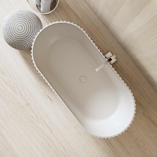 Wholesale Price Oval Freestanding Fluted Bathtub MR-88871