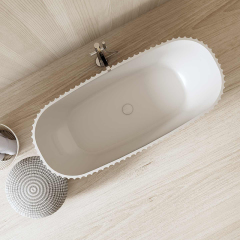 Factory Wholesale Freestanding Fluted Bathtub MR-88872