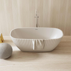 Factory Wholesale Freestanding Fluted Bathtub MR-88872