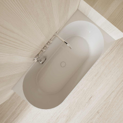 Factory Supply Quality Assurance Freestanding Fluted Corner Bathtub MR-88873