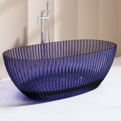 Wholesale Fashion Freestanding Fluted Transparent Bathtub MR-T88877