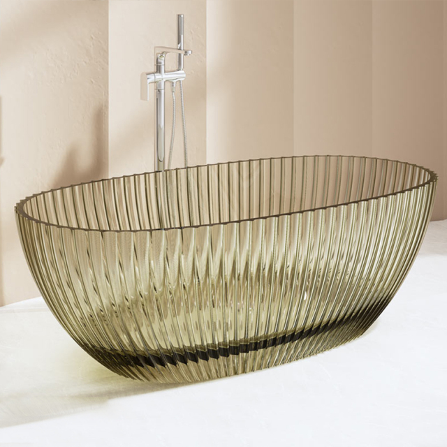Wholesale Fashion Freestanding Fluted Transparent Bathtub MR-T88877