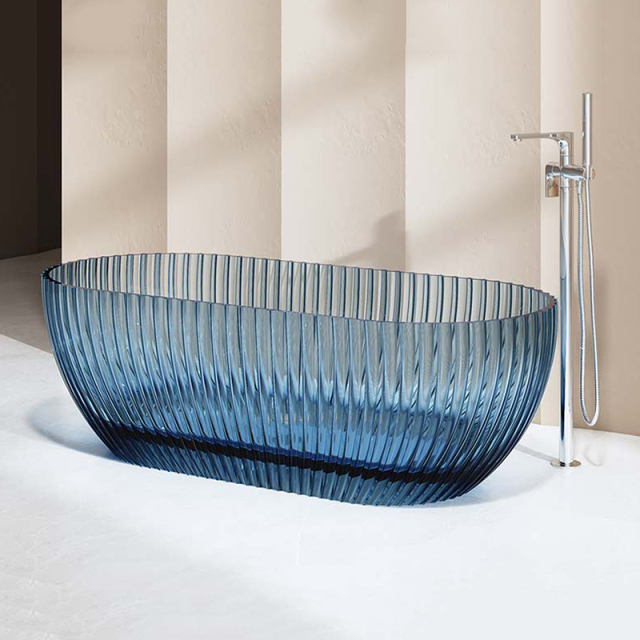 Factory Wholesale Freestanding Fluted Transparent Bathtub MR-T88871