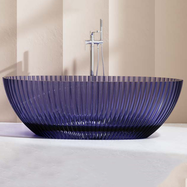 Wholesale Fashion Freestanding Fluted Transparent Bathtub MR-T88877