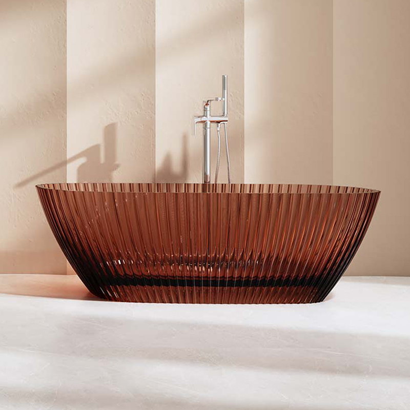 Factory Supply Quality Assurance Freestanding Fluted Transparent Bathtub MR-T88872
