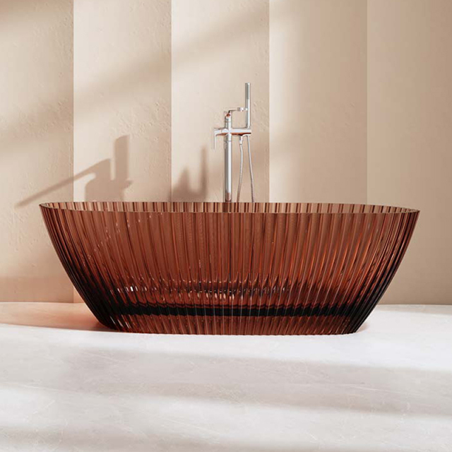 Factory Supply Quality Assurance Freestanding Fluted Transparent Bathtub MR-T88872