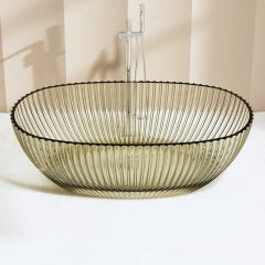 Wholesale Fashion Freestanding Fluted Transparent Bathtub MR-T88877