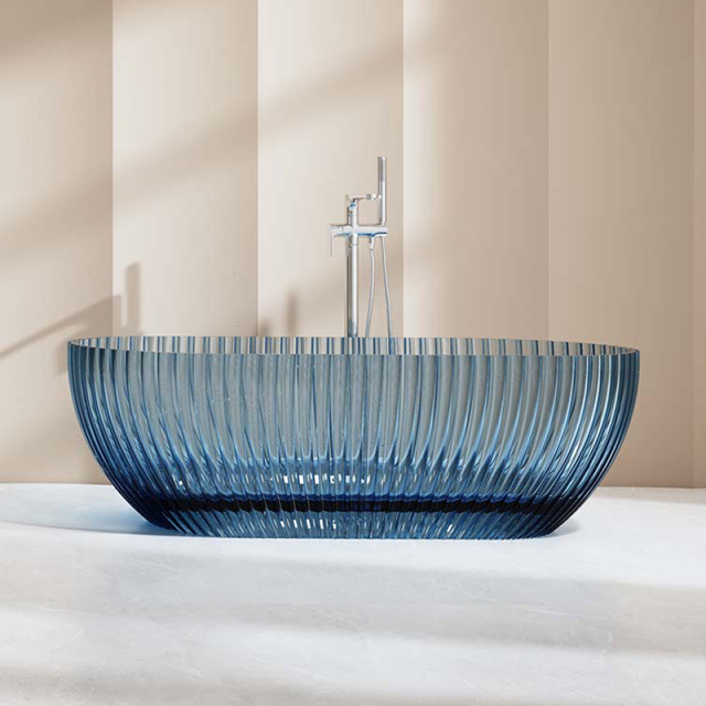Factory Wholesale Freestanding Fluted Transparent Bathtub MR-T88871