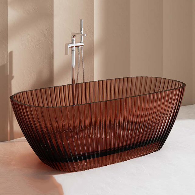 Factory Supply Quality Assurance Freestanding Fluted Transparent Bathtub MR-T88872