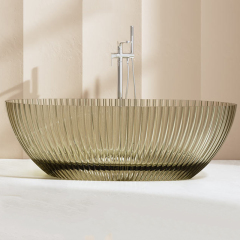 Wholesale Fashion Freestanding Fluted Transparent Bathtub MR-T88877