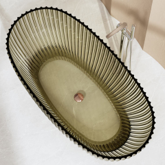 Wholesale Fashion Freestanding Fluted Transparent Bathtub MR-T88877