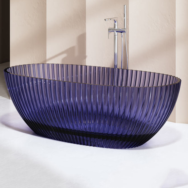 Wholesale Fashion Freestanding Fluted Transparent Bathtub MR-T88877