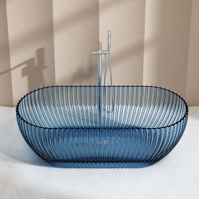 Factory Wholesale Freestanding Fluted Transparent Bathtub MR-T88871