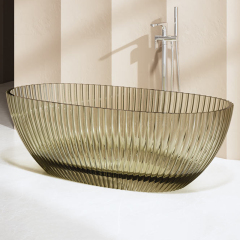Wholesale Fashion Freestanding Fluted Transparent Bathtub MR-T88877