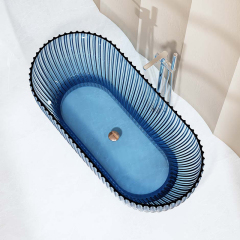Factory Wholesale Freestanding Fluted Transparent Bathtub MR-T88871