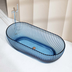 Factory Wholesale Freestanding Fluted Transparent Bathtub MR-T88871