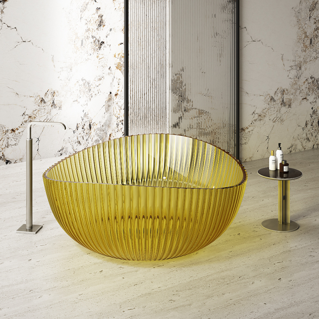 Wholesale Price See-Through Irregular Freestanding Transparent Resin Bathtub MR-T88836