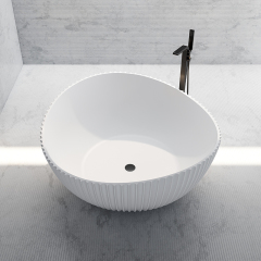 Wholesale High End Quality Freestanding Irregular Fluted Bathtub MR-88836