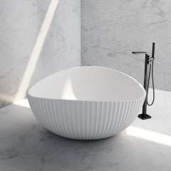 Wholesale High End Quality Freestanding Irregular Fluted Bathtub MR-88836