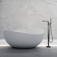 Wholesale High End Quality Freestanding Irregular Fluted Bathtub MR-88836