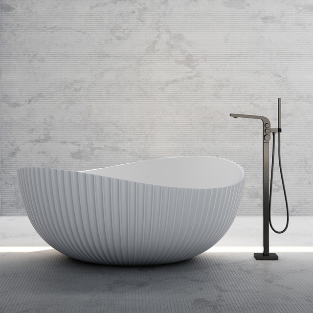 Wholesale High End Quality Freestanding Irregular Fluted Bathtub MR-88836