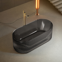 Wholesale Fashion Fluted Freestanding Transparent Bathtub TW-8111T