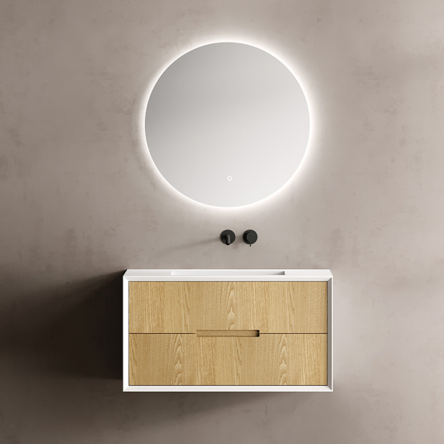 Popular Wholesale Designer Single Under Counter Sink Floating Bathroom Vanity Cabinet TW-2801
