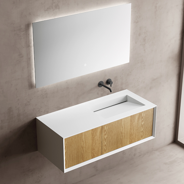Wholesale Price Single Under Counter Sink Wall Mounted Hanging Bathroom Vanity Cabinet TW-2503
