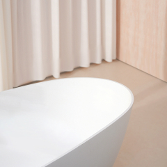 Factory Supply Quality Assurance Freestanding Artificial Poly Stone Bathtub TW-8866