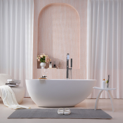 Factory Supply Quality Assurance Freestanding Artificial Poly Stone Bathtub TW-8866