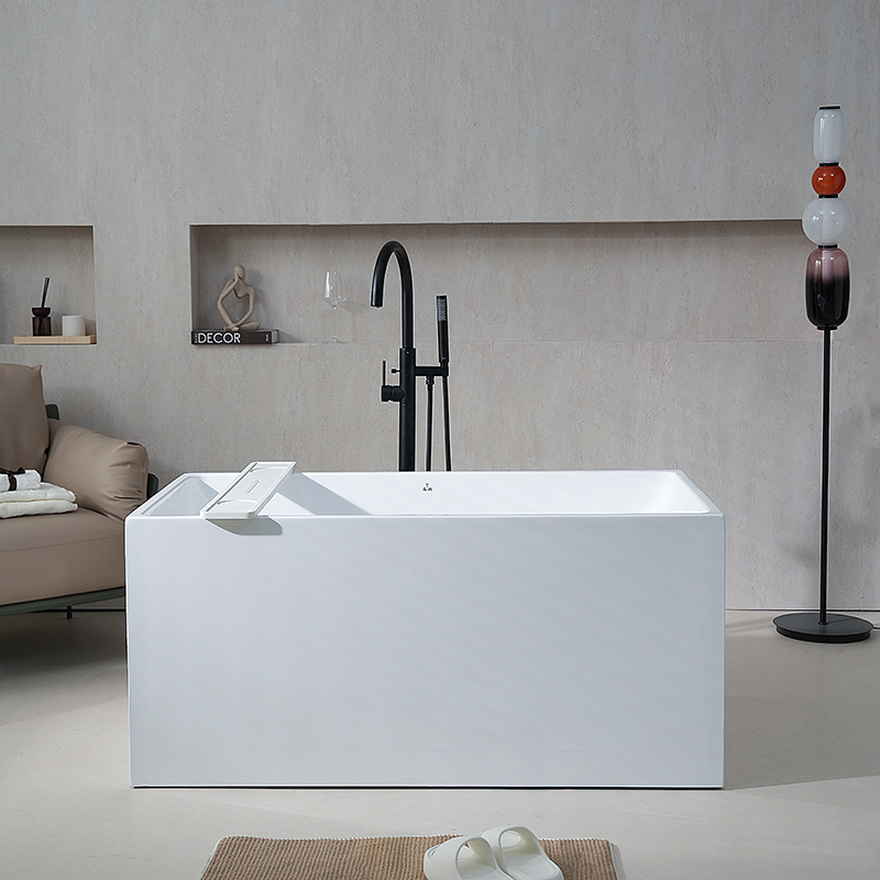 Hot Style Wholesale Colorful Rectangle Freestanding Acrylic Bathtub XA-185