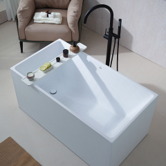 Hot Style Wholesale Colorful Rectangle Freestanding Acrylic Bathtub XA-185