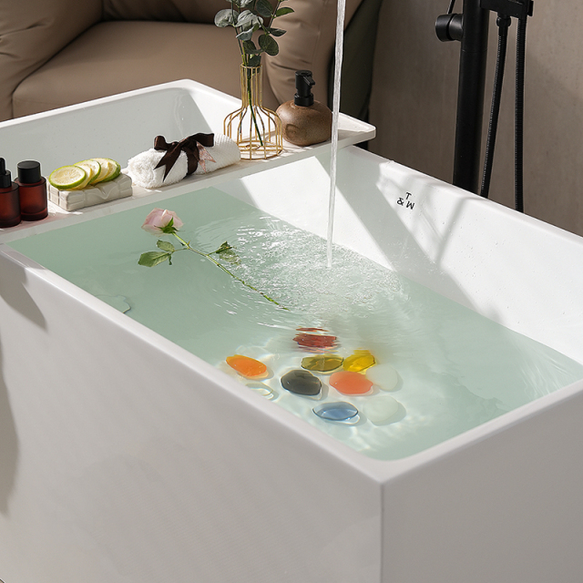Hot Style Wholesale Colorful Rectangle Freestanding Acrylic Bathtub XA-185