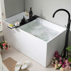 Hot Style Wholesale Colorful Rectangle Freestanding Acrylic Bathtub XA-185
