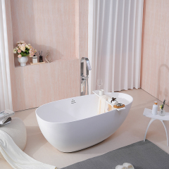 Factory Supply Quality Assurance Freestanding Artificial Poly Stone Bathtub TW-8866