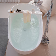 Factory Supply Quality Assurance Freestanding Artificial Poly Stone Bathtub TW-8866