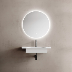 China Wholesale Factory Artificial Stone Sink Wall Hung Wash Basin TW-G291