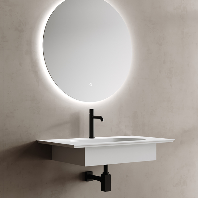 China Wholesale Factory Artificial Stone Sink Wall Hung Wash Basin TW-G291