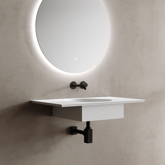 China Wholesale Factory Artificial Stone Sink Wall Hung Wash Basin TW-G295