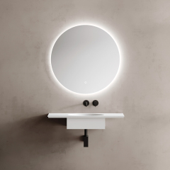 China Wholesale Factory Artificial Stone Sink Wall Hung Wash Basin TW-G295