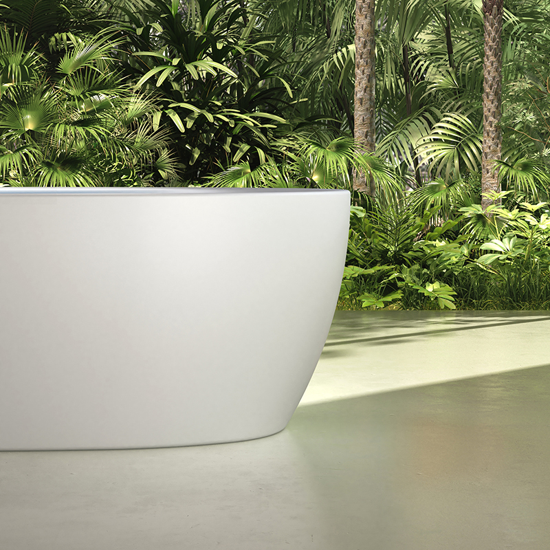 Quality Wholesale Unique Design Solid Surface Oval Bubble Constant Temperature Heated Massage Bathtub MR-88811M