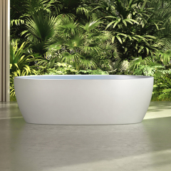Quality Wholesale Unique Design Solid Surface Oval Bubble Constant Temperature Heated Massage Bathtub MR-88811M