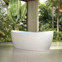 Quality Wholesale Unique Design Solid Surface Oval Bubble Constant Temperature Heated Massage Bathtub MR-88813M