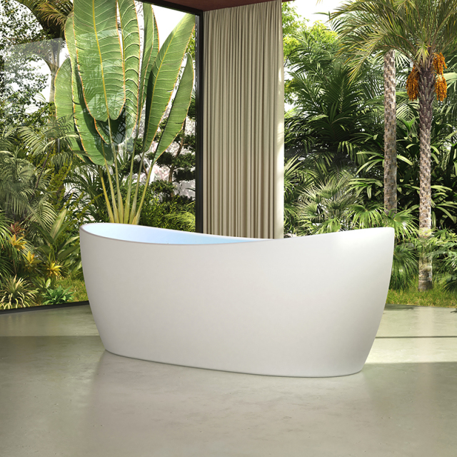 Quality Wholesale Unique Design Solid Surface Oval Bubble Constant Temperature Heated Massage Bathtub MR-88813M