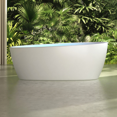 Quality Wholesale Unique Design Solid Surface Oval Bubble Constant Temperature Heated Massage Bathtub MR-88812M