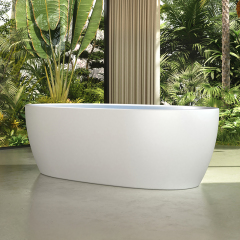 Quality Wholesale Unique Design Solid Surface Oval Bubble Constant Temperature Heated Massage Bathtub MR-88811M