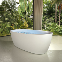Quality Wholesale Unique Design Solid Surface Oval Bubble Constant Temperature Heated Massage Bathtub MR-88812M